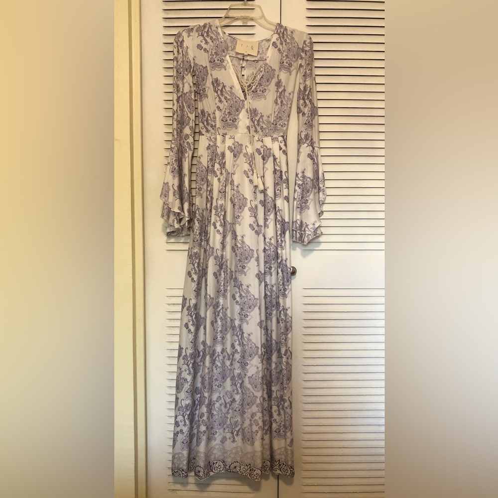 The Jet Set Diaries long boho tassel dress size small, XS